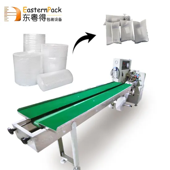 New Film Automatic Air Pillow Bag Air Bubble Cushion Protective Wrapping Flow Packaging Machine for Express Logistics 